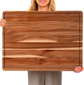 24 x 18 In Acacia Cutting Board , XXL Extra Large Charcuterie Cheese Platter Serving Tray, Food Prep and Serving