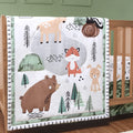 3 Piece Baby Crib Bedding Set for Boys - Newborn, Infant & Toddler Nursery Bed Set Decor with Fitted Crib Sheet, Dust