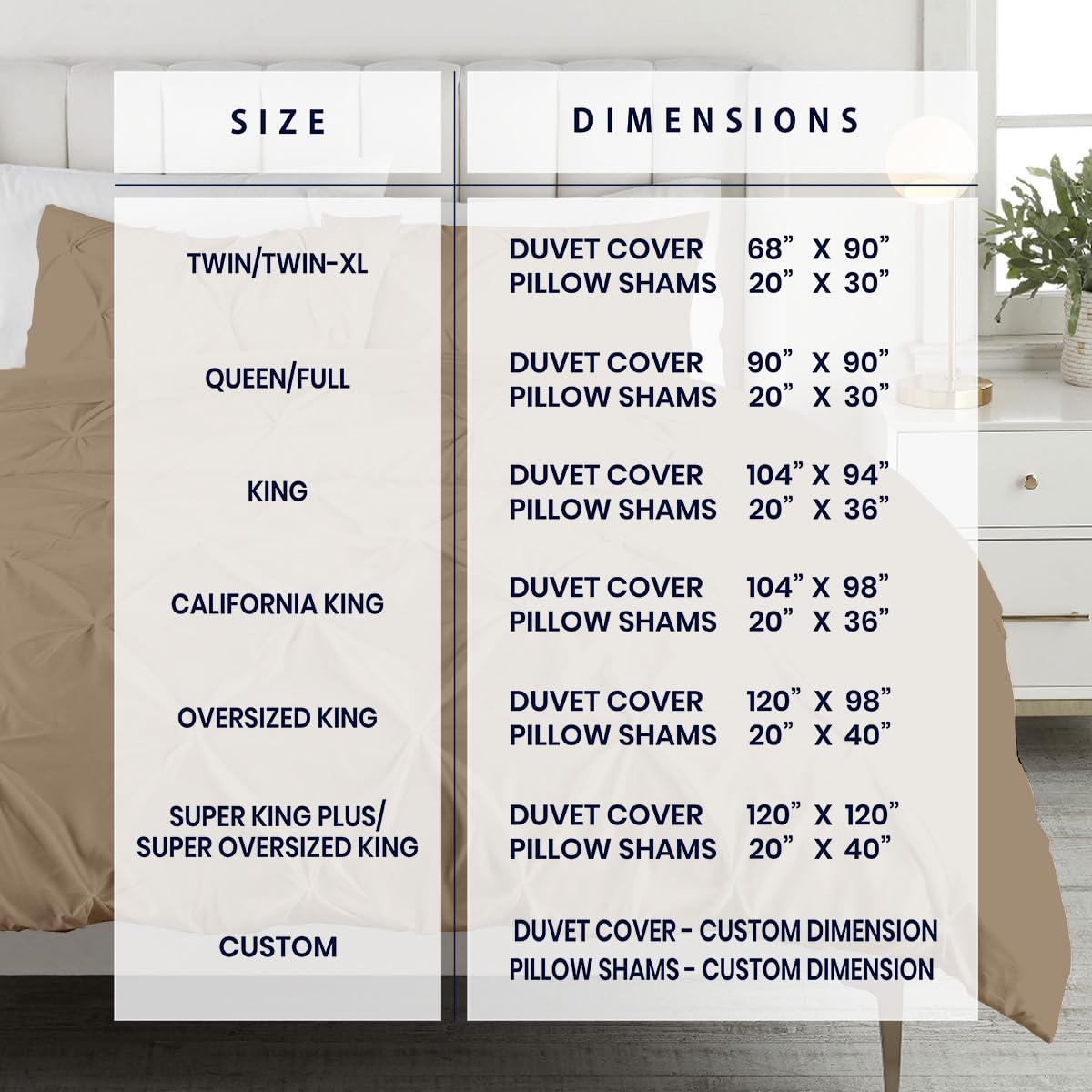 3 Pc King Size Pinch Pleated - Pintuck Duvet Cover Set - 100% Egyptian Cotton - 1000 TC Luxury Comforter Cover