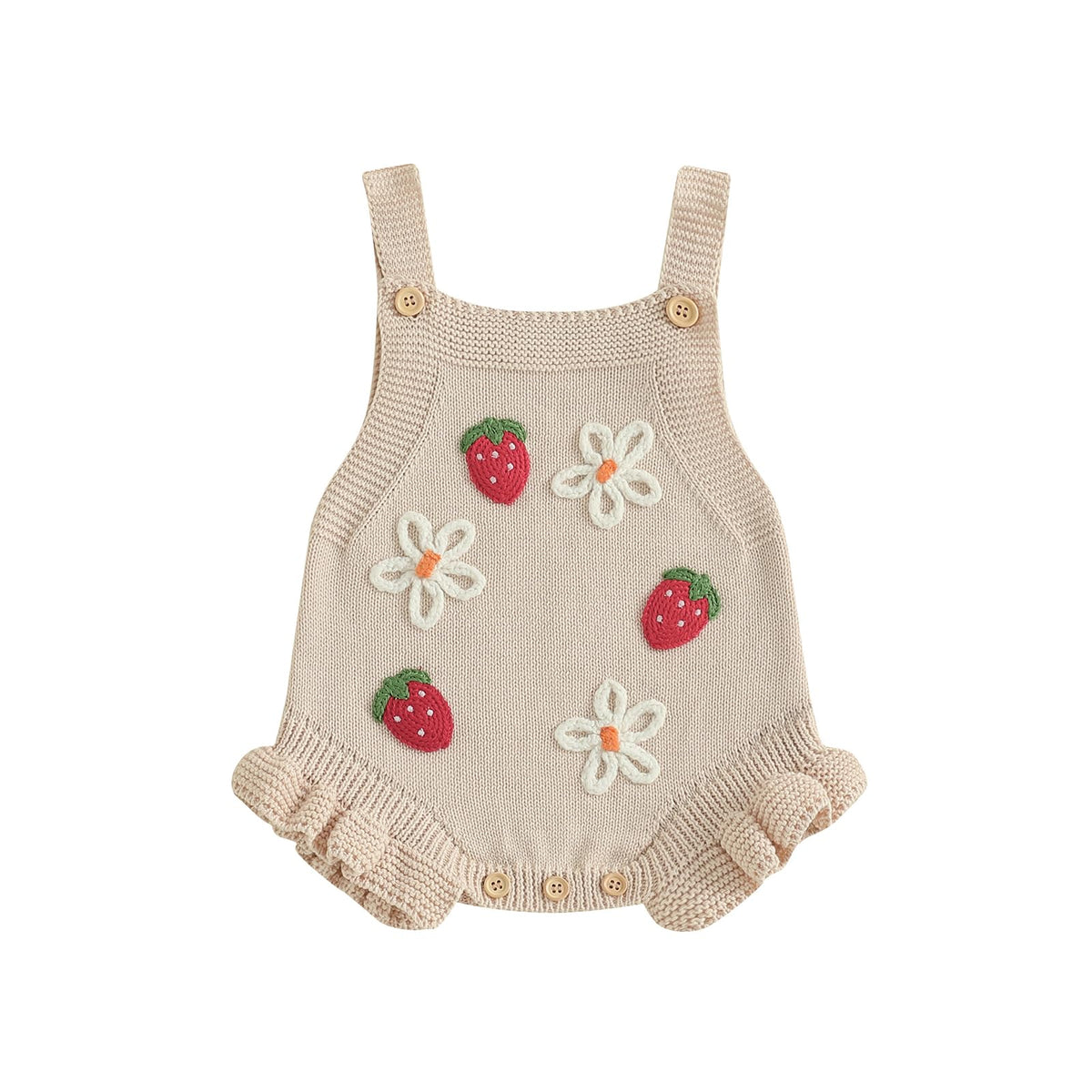 Baby Sweater Knit Romper Newborn Girl Strawberry Sweaters Bodysuit Overalls Fall Winter Clothes Knitted Outfit