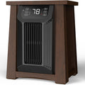Oscillating Quartz Infrared Heaters for Indoor Use Large Room, 20 Inch, Luxury Insulated Wooden Cabinet, 1500W