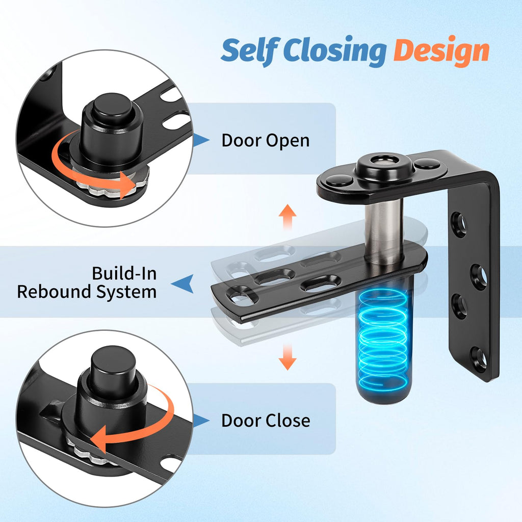Heavy Duty Saloon Door Hinges, 304 Stainless Steel Double Swing Door Hinges