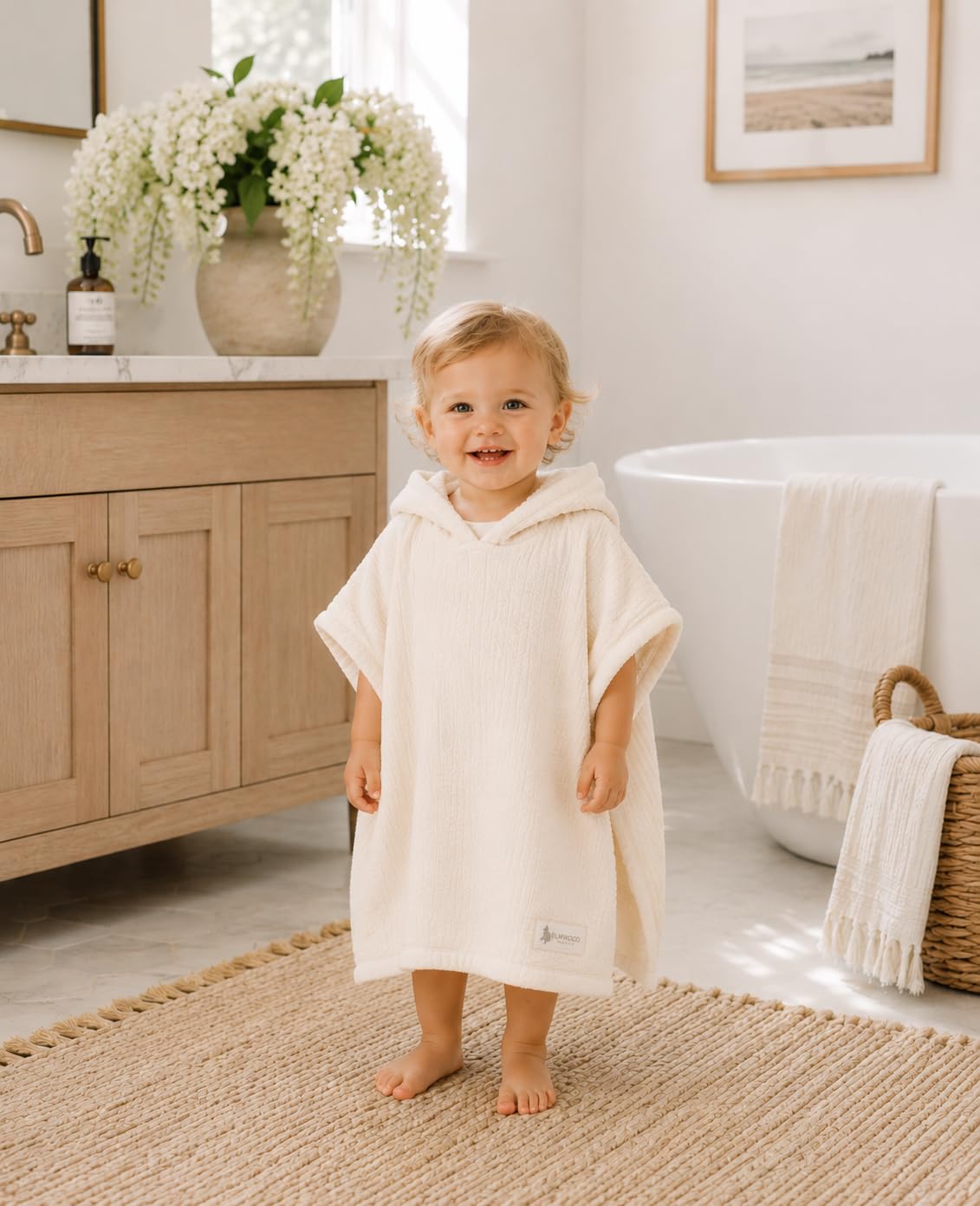 Hooded Poncho Towel for Babies, Kids, and Toddlers - Versatile Swim and Bath Coverup for Beach and Pool Fun