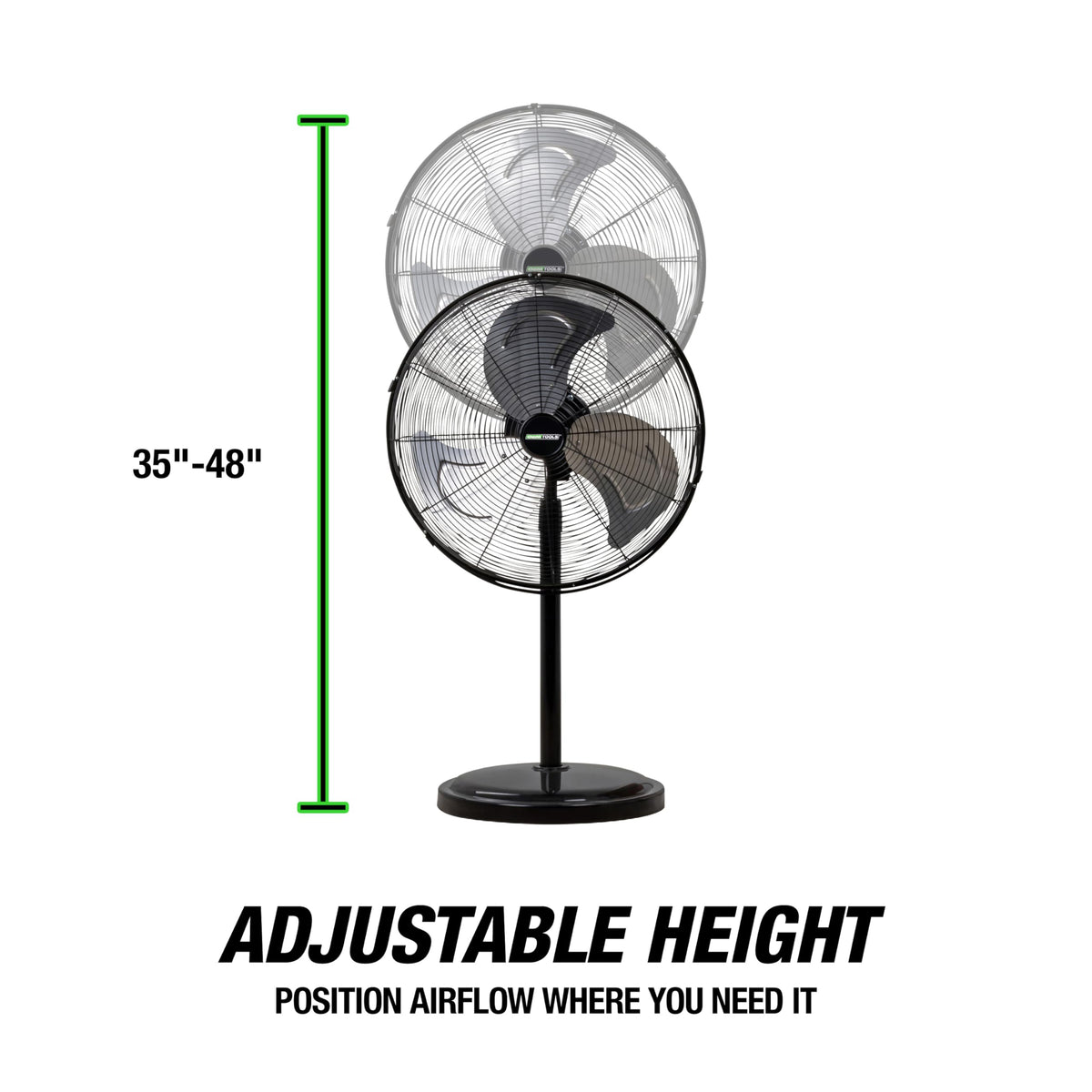 Adjustable 20 Inch Oscillating Pedestal Fan 3,320 CFM