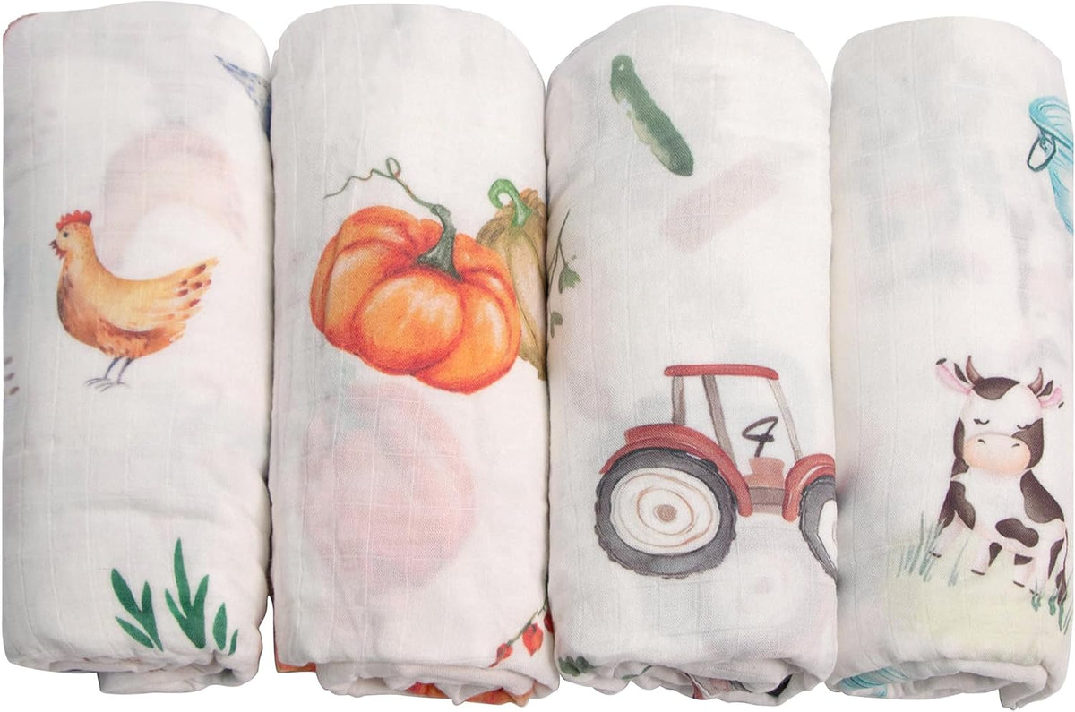Muslin Swaddle Blankets, Baby Receiving Blanket