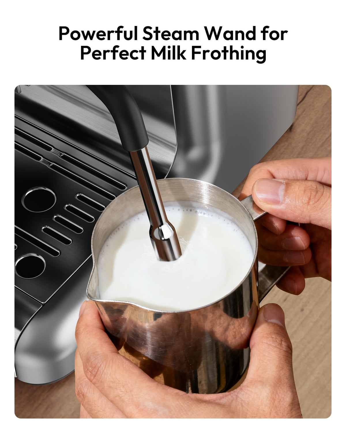 20 Bar Espresso Machine with Grinder and Milk Frother