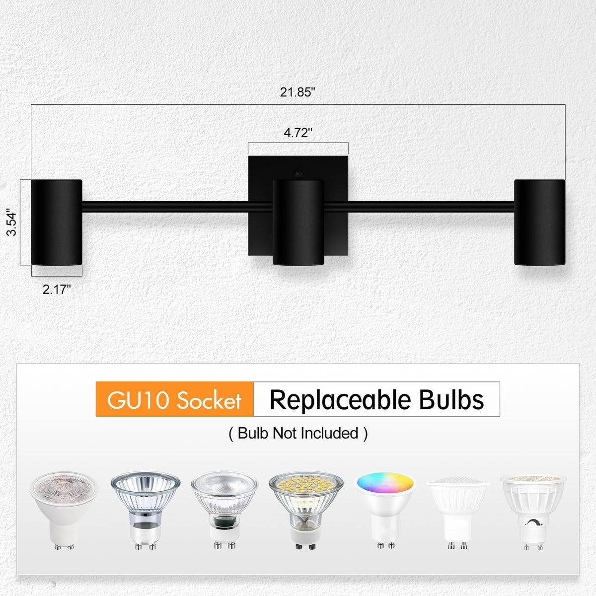 Track Lighting Fixtures Ceiling, 3 Way Track Lighting Kit, LED Track Lighting with Rotatable Light Heads, Modern