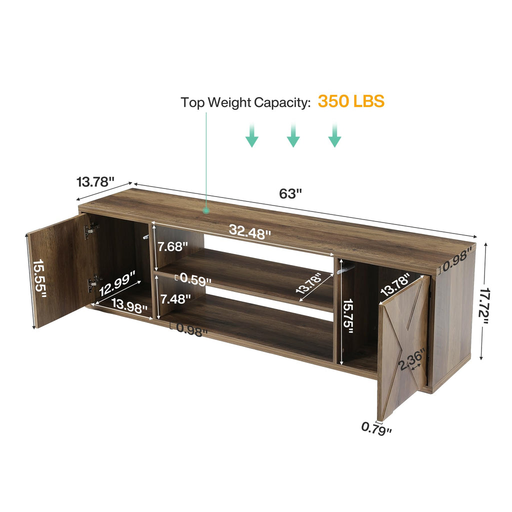 63" Shoe Storage Bench, Farmhouse Entryway Bench with Storage