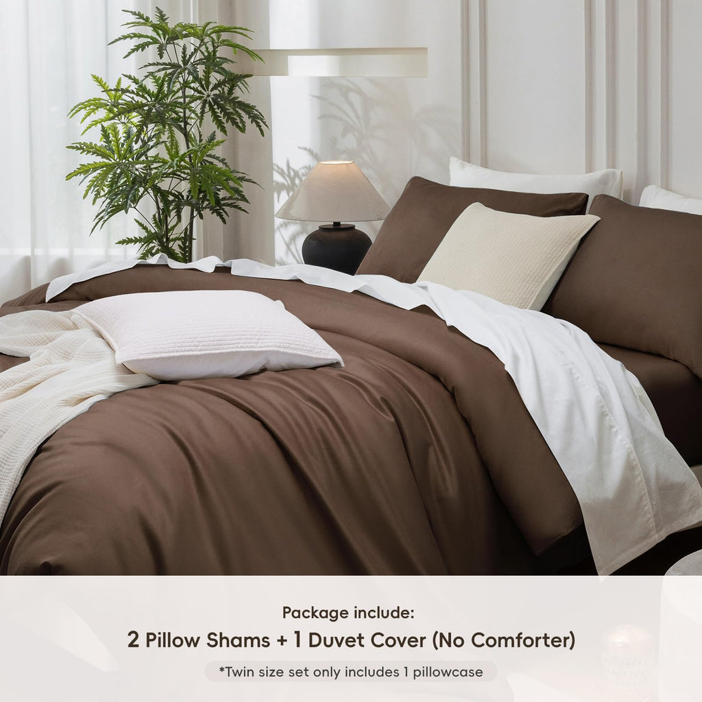 Duvet Cover Set Extra Long Staple Cotton Luxury Cooling Bedding