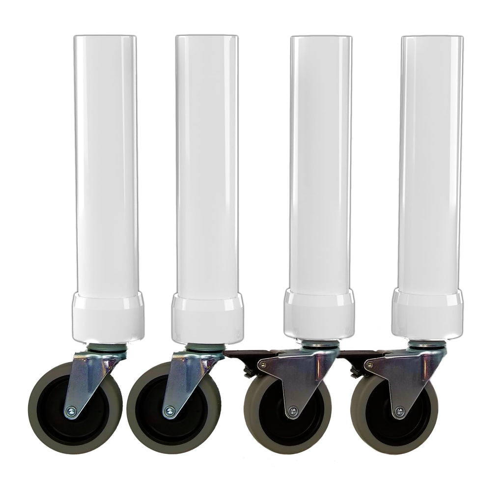 RizeUp GO - Mobile Table Risers for Bent-Leg Folding Tables, Set of 4