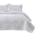 Floral Quilt Bedding Set, Farmhouse Botanical Bedspreads