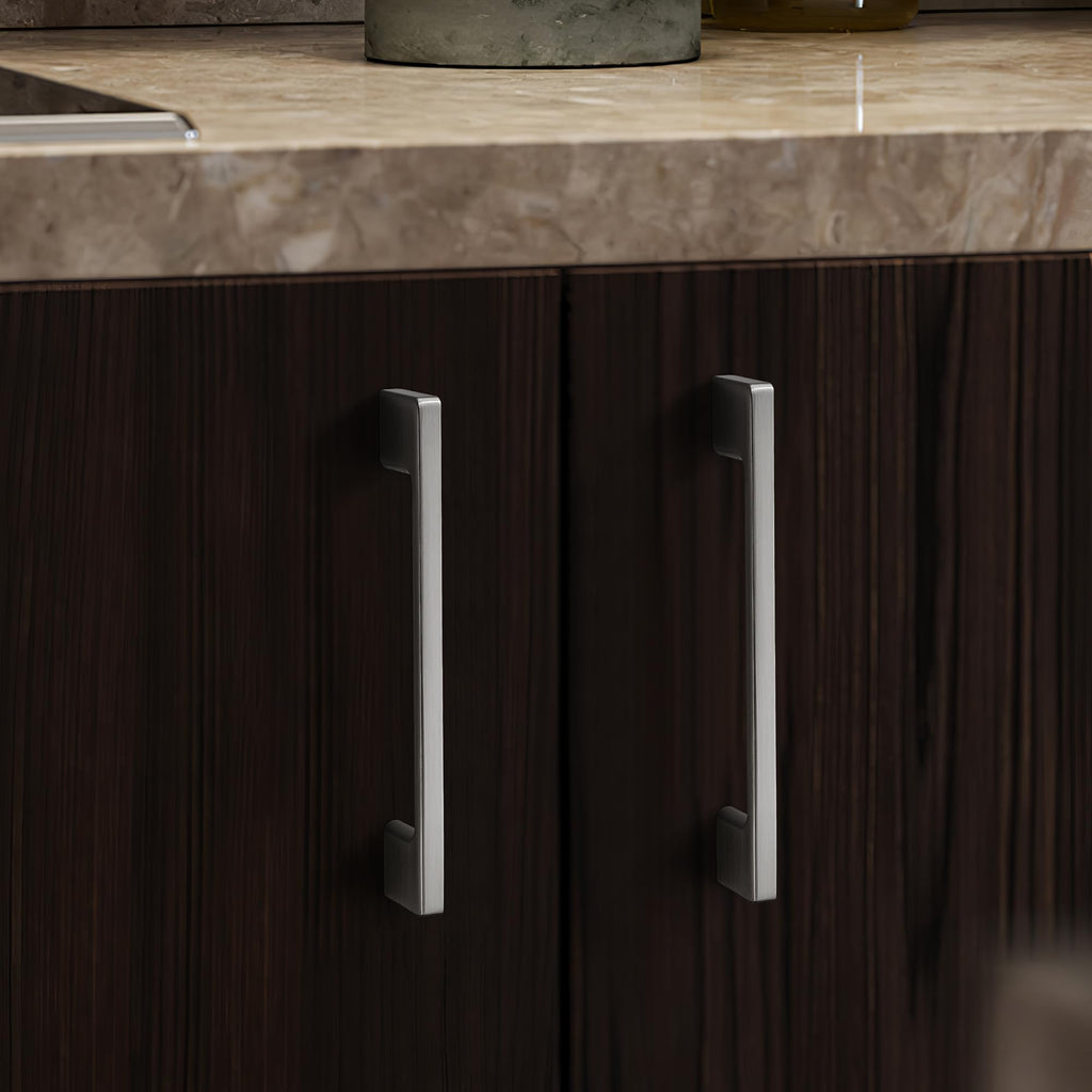 10 Pack Classic Cabinet Handles-3"/76mm Screw Spacing Brushed Nickel Furniture Hardware Handles Cabinets Bedroom