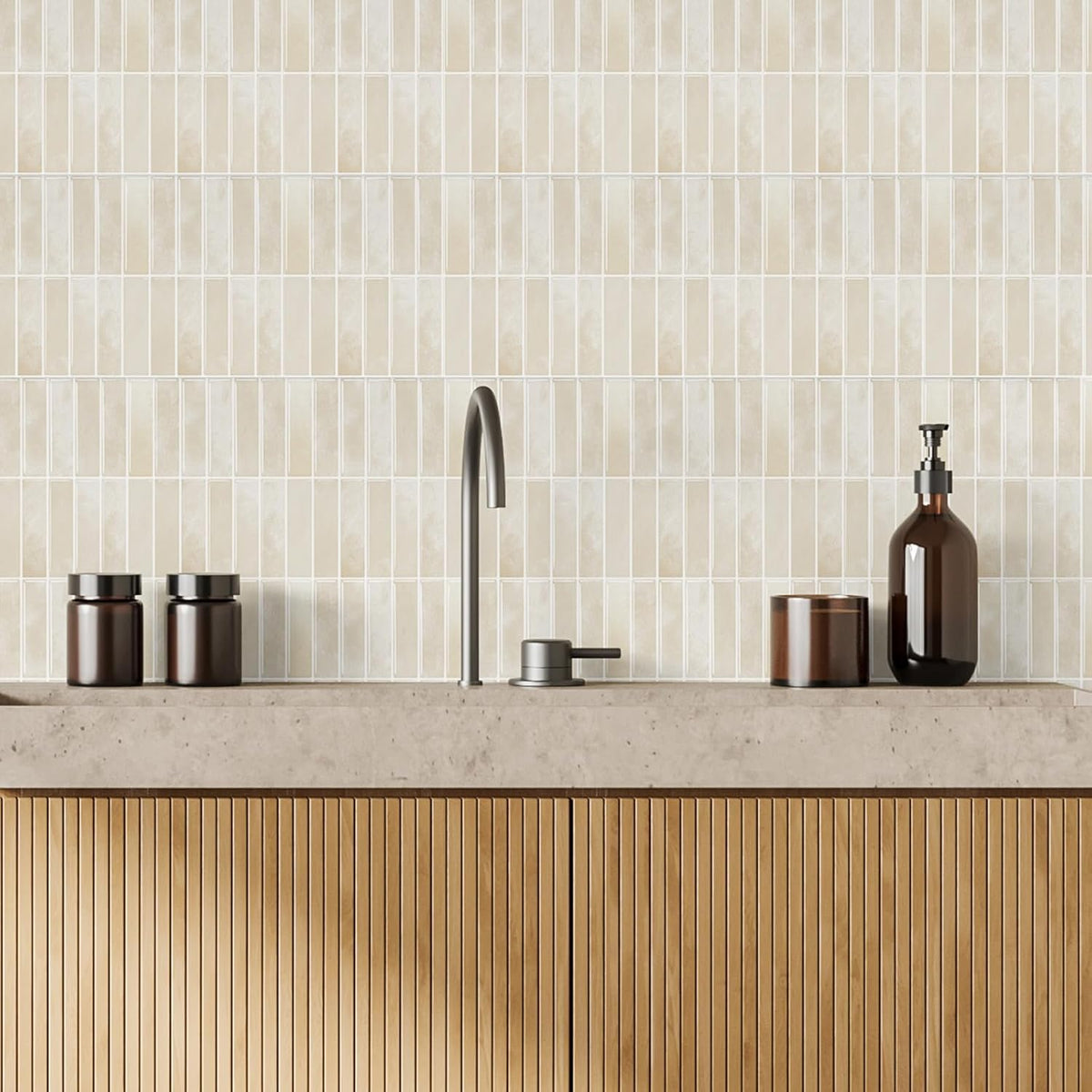 10 Pack Peel and Stick Backsplash Tiles, Waterproof 3D Stickers