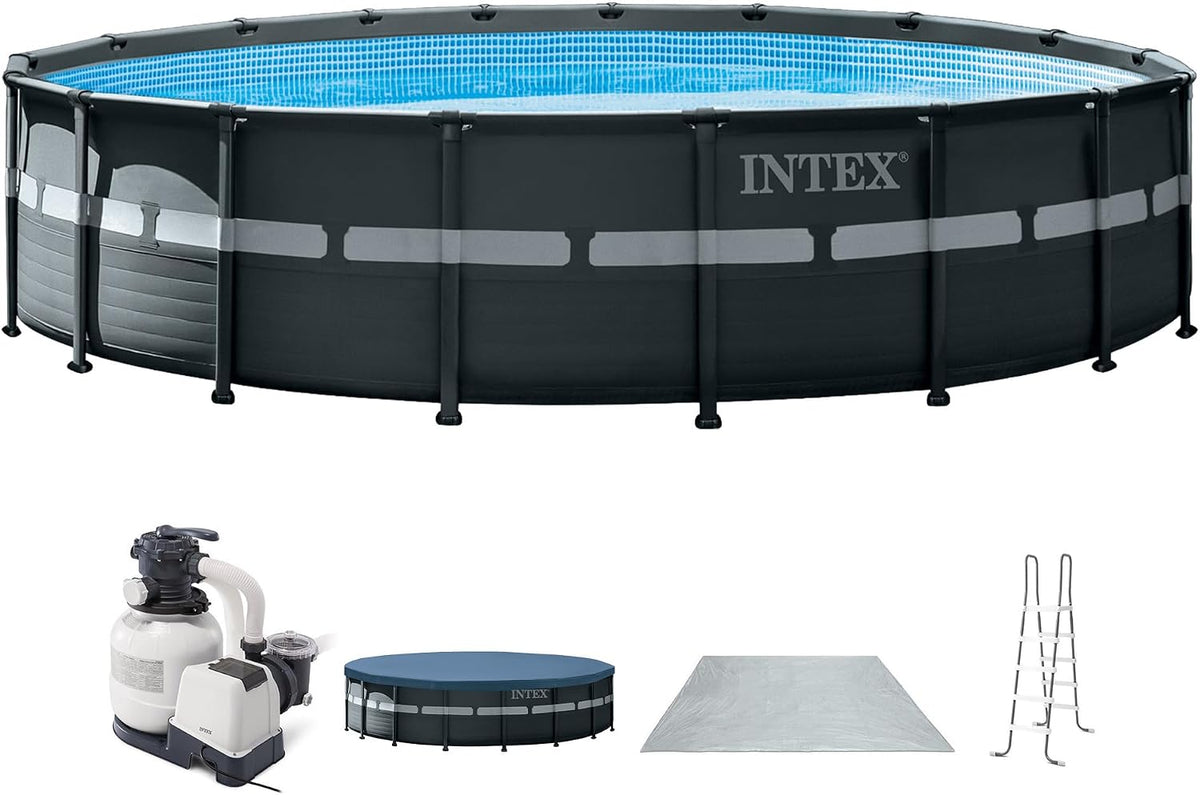 Ultra XTR 18ft x 52in Round Above Ground Swimming Pool Set w/Pump