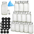 12/24/36 Pack Glass Spice Jars, 4oz Empty Spice Jars