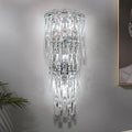 Wall Sconces,Modern Crystal Wall light Fixtures Indoor Luxury Chrome Wall Lamp,K9 Acrylic Crystal Drops Wall