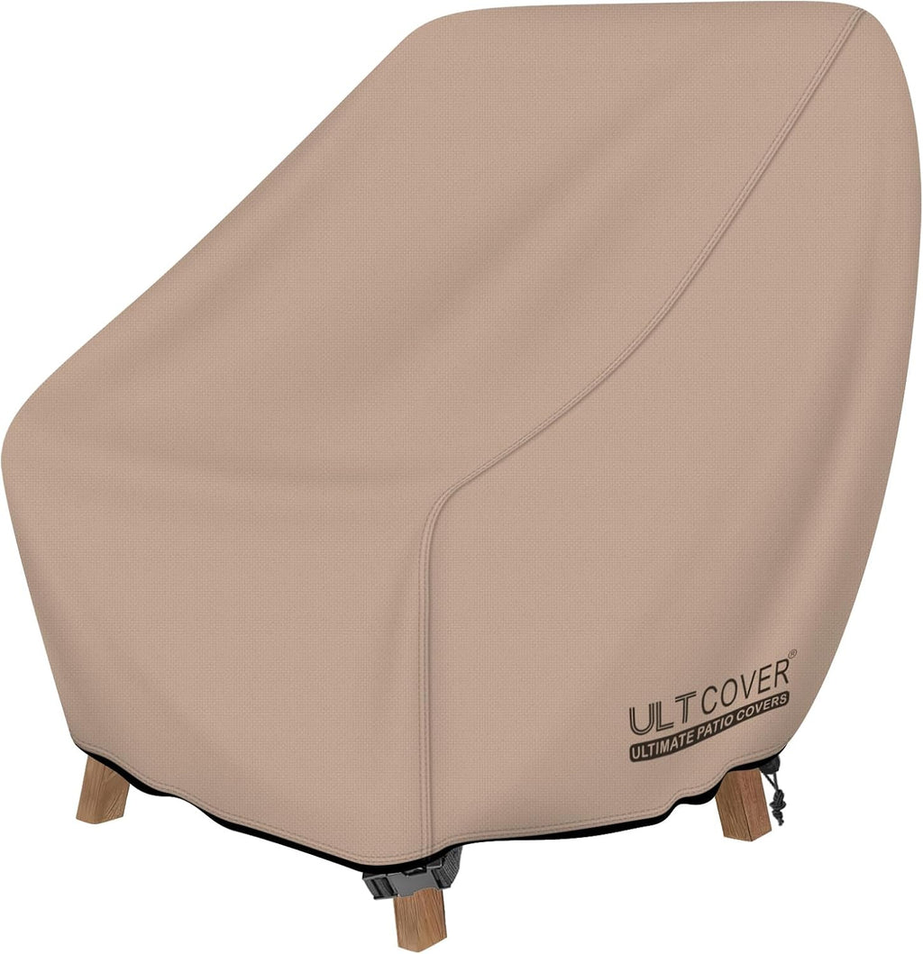 Waterproof Patio Chair Cover - Outdoor Lounge Deep Seat Single Lawn Chair Cover Fits Up to 28W x 30D x 32H inches