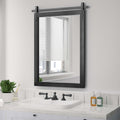 Black Farmhouse Bathroom Vanity Mirror 22" x 30"