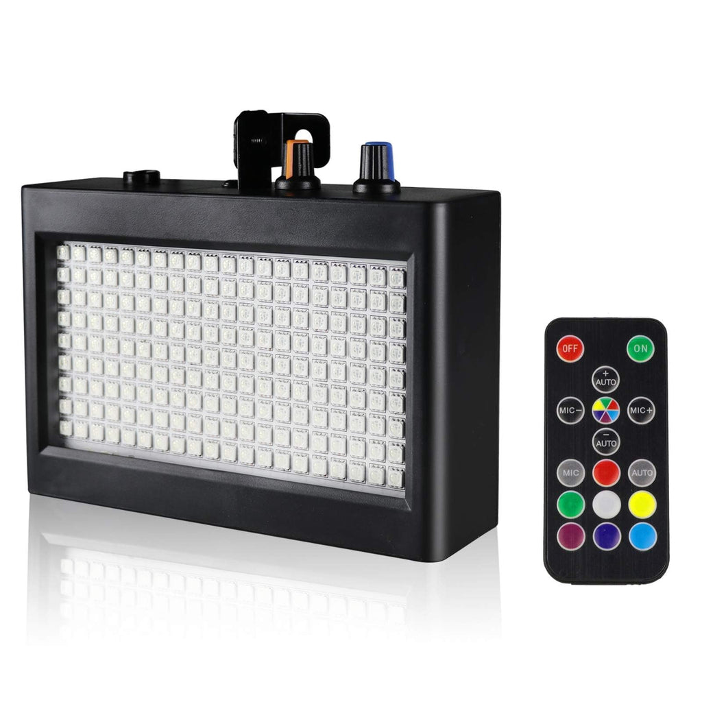 Stage Strobe Light, Super Bright Flash Stage Lighting, Sound Activated and Speed Control White Strobe Light, Flash