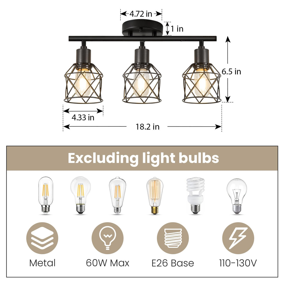 Kitchen Track Lighting, Island Lights, Farmhouse Ceiling Light