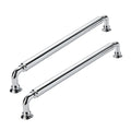 2 Pack 10 Inch Hole Center Vibrant Polished Chrome Cabinet pulls Heavy-Duty Solid Cabinet Handle Hardware Suitable