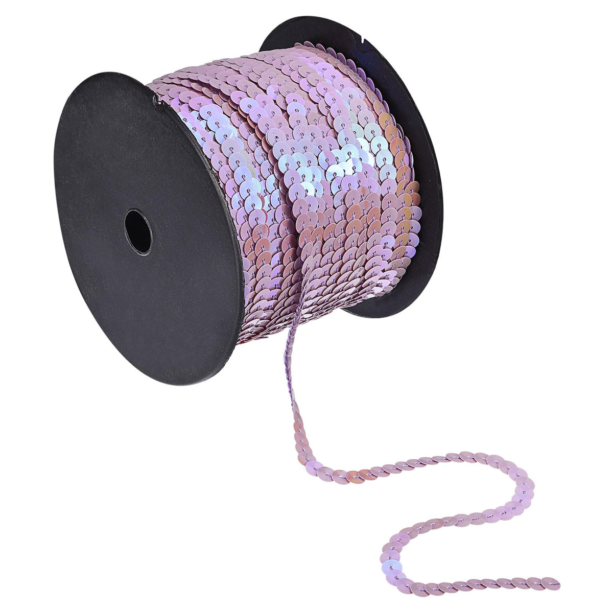 M Flat Sequin Strip Spangle Paillette String Ribbon Roll Sequin Trim for Sewing Crafts Costume - 100 Yards 6m