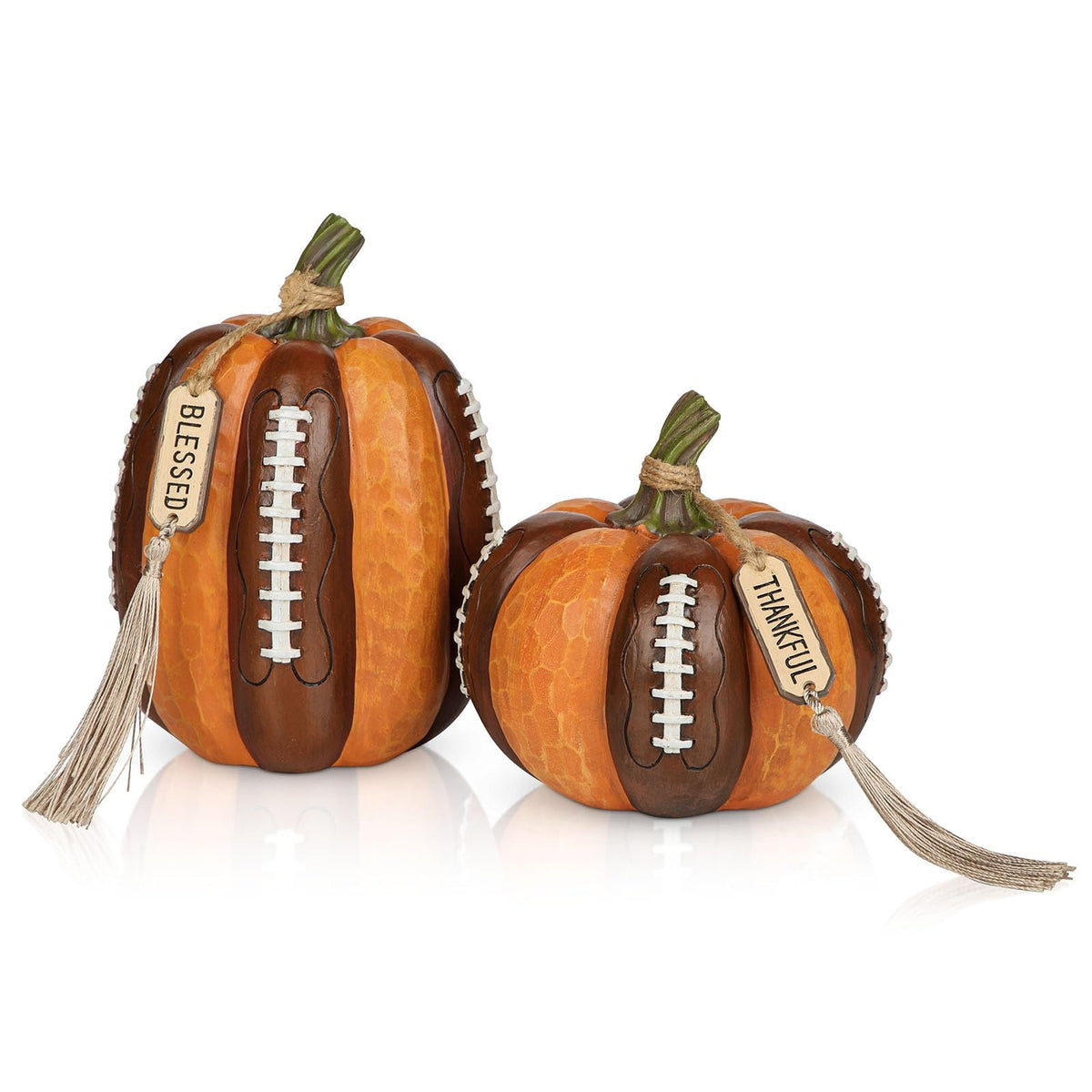 Fall Football Decor Pumpkins Artificial Resin Pumpkins Figurine Gift