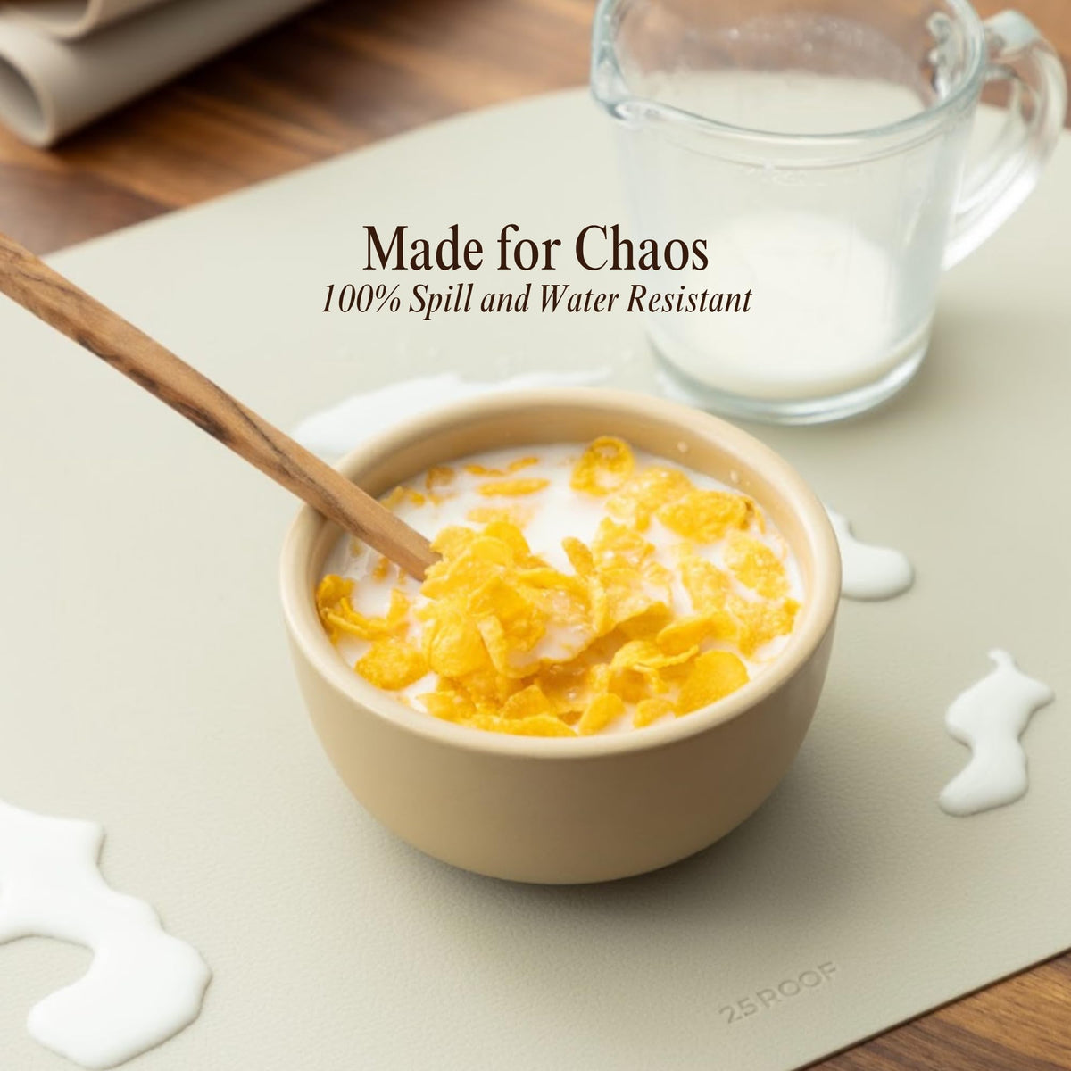 Oval Silicone Placemats - Heat Resistant, Waterproof, Easy to Clean Non-Slip Modern Dining Table Mats - Premium