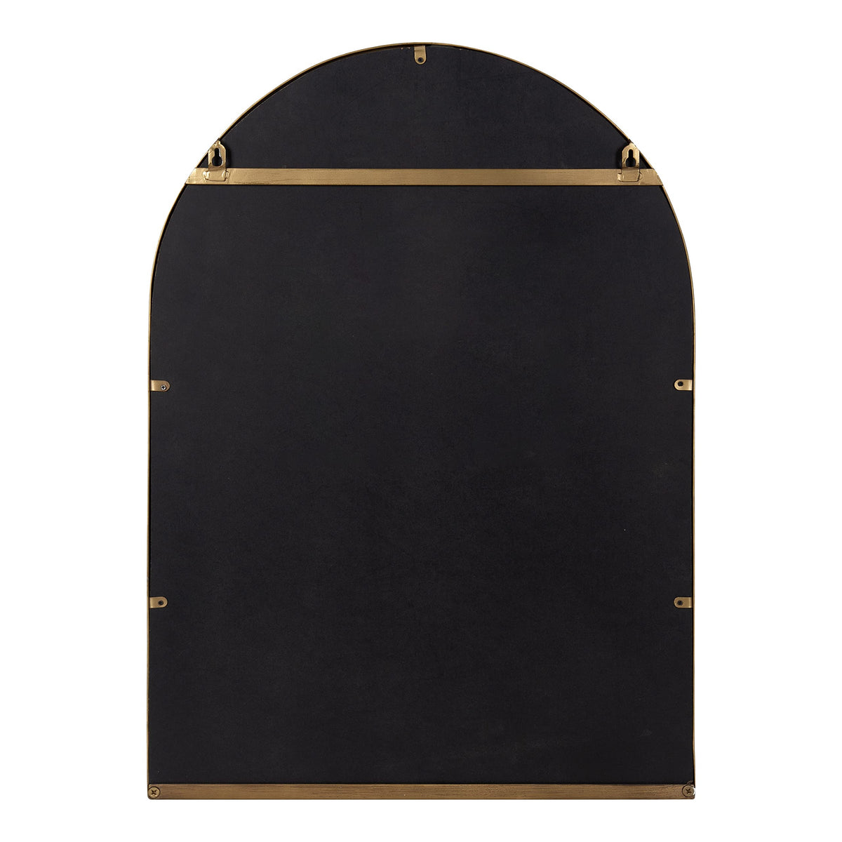 Estero Modern Arched Mirror with Shelf; 20 x 28; Gold; Transitional Arch Mirror for Wall