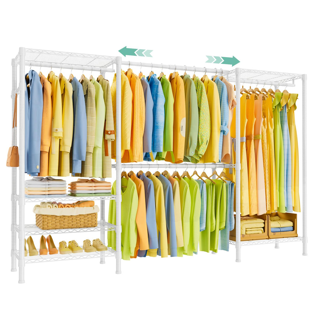 E06 Expandable Heavy Duty Clothes Rack for Reach-in Closet