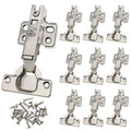10 Pack 35mm Soft Close Cabinet Hinges, Concealed Full Overlay Hinge