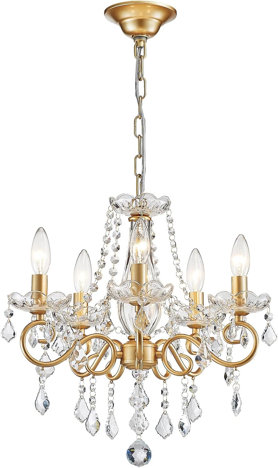 Mini K9 Crystal Chandelier for Closets, Nurseries and Powder Rooms