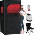 Sauna Box, Portable Steam Sauna for Home with 1000W 3L Steamer, 9-Level Temperature Control & Remote