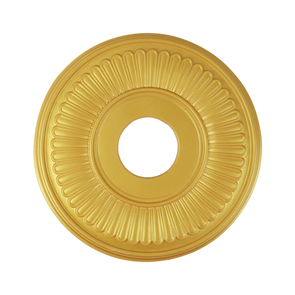 Gold PU Ceiling Medallion, 13 1/5" OD x 3 3/7" ID