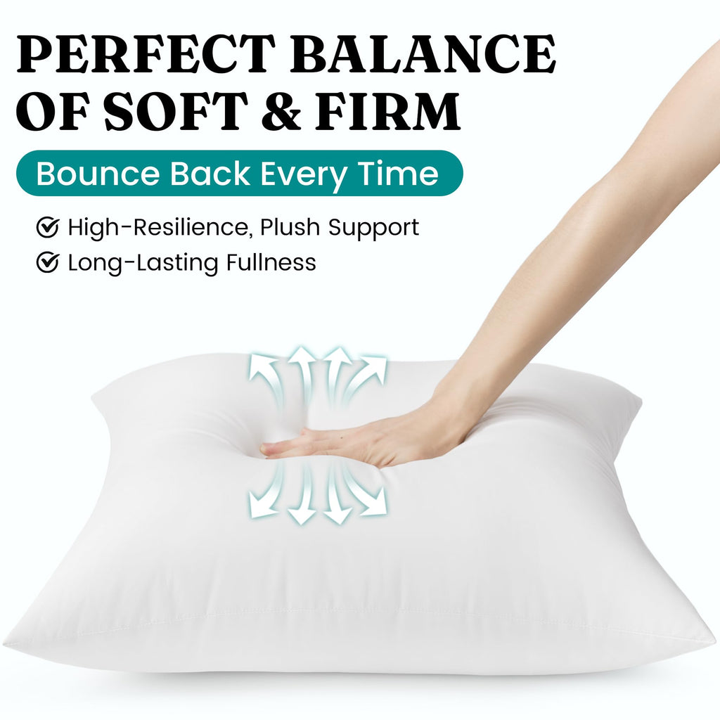 18x18 Outdoor Throw Pillow Inserts - Set of 2 Waterproof Cushions