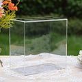 Clear Acrylic Card Box w/Slot, Thick DIY Wedding Box Blank No Print, Large 10x10x5.5 in, for Reception Decoration