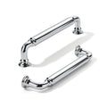 10-Pack Polished Chrome Heavy-Duty Solid Cabinet Pulls, 5 Inch (128mm) Hole Center, Drawer Pulls, Cabinet Hardware