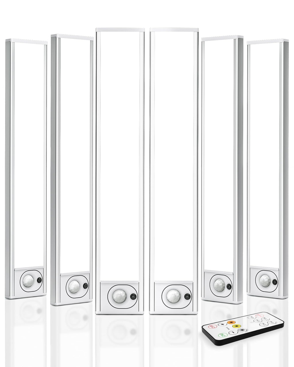 6Pack 12inch Under Cabinet Lighting, Rechargeable Motion Sensor Light Wireless Indoor, Dimmable 3 Color Temps Closet