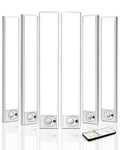 6Pack 12inch Under Cabinet Lighting, Rechargeable Motion Sensor Light Wireless Indoor, Dimmable 3 Color Temps Closet