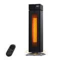 Space Heater Large Room, 25" Black Electric Heaters for Indoor Use