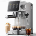 Espresso Machine with Self-Cleaning, 20Bar Coffee Maker, Platinum