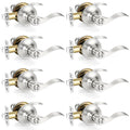 8 Pack Door Handles Interior Door Knobs, Keyless Privacy Door Levers