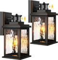 2 Pack Motion Sensor Outdoor Lights, Dusk To Dawn Outdoor Lighting, Modern Led Exterior Light Fixture