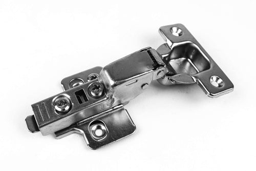 (20 Pieces) Half Overlay Soft Close Frameless Hinges, 110 Degree 6-Ways 3-Cam Adjustment Concealed Kitchen Cabinet