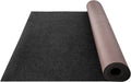 Marine Carpet, 6 x 13 ft Indoor Outdoor Carpet Charcoal Black Marine Grade Boat Carpet with Water-Proof TPR Backing