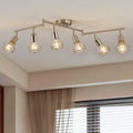 Farmhouse Track Lighting Fixtures Ceiling with Flexibly Rotatable Light Heads - Kitchen Lights Ceiling Mount