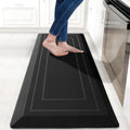 9/10"" Extra Thick Cushioned Anti Fatigue Kitchen Mat, Waterproof High Density Foam Standing Desk Mat, Non-Slip
