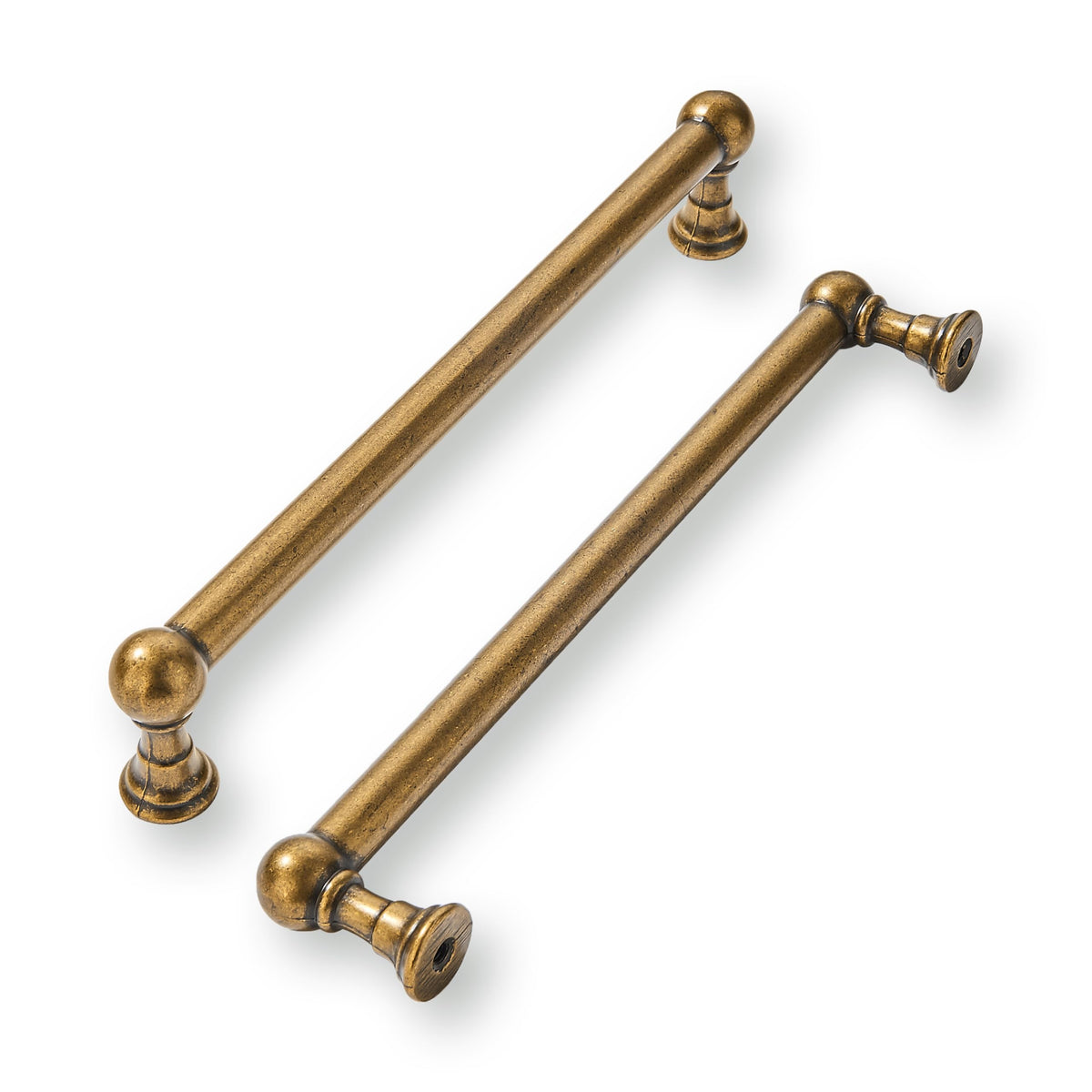 2 Pack 7-1/2 Inch Hole Center Antique Brass Cabinet Pulls Heavy Duty Solid Cabinet Handles cabinets Dressers Kitchens