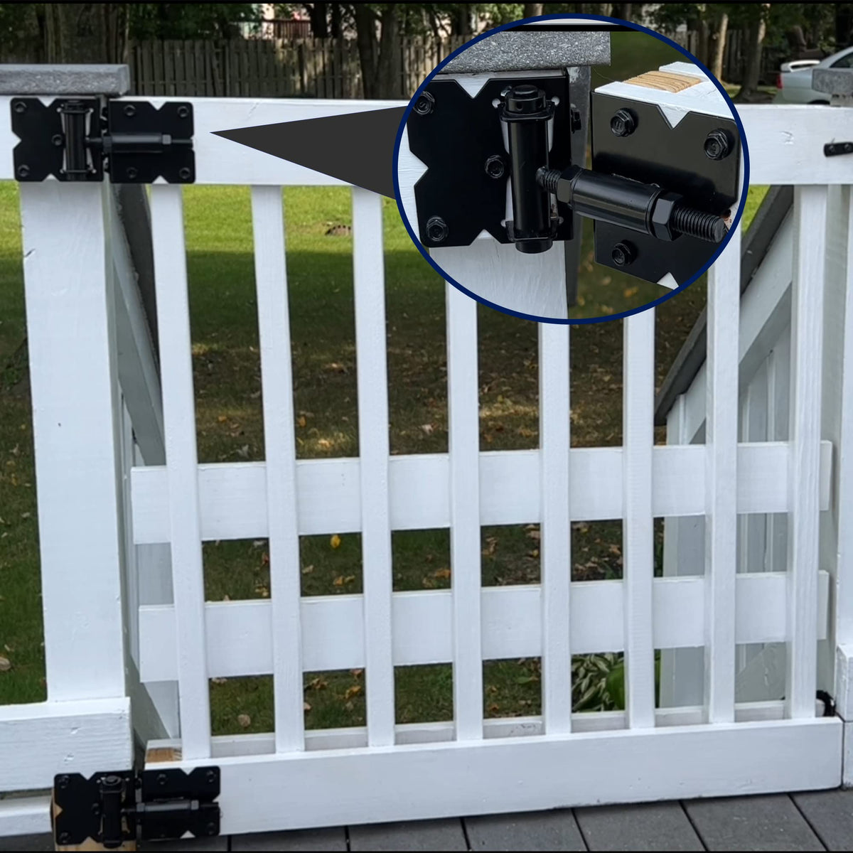 Heavy Duty Self Closing Gate Hinges Adjustable 90 Degree Gate Hardware Kit