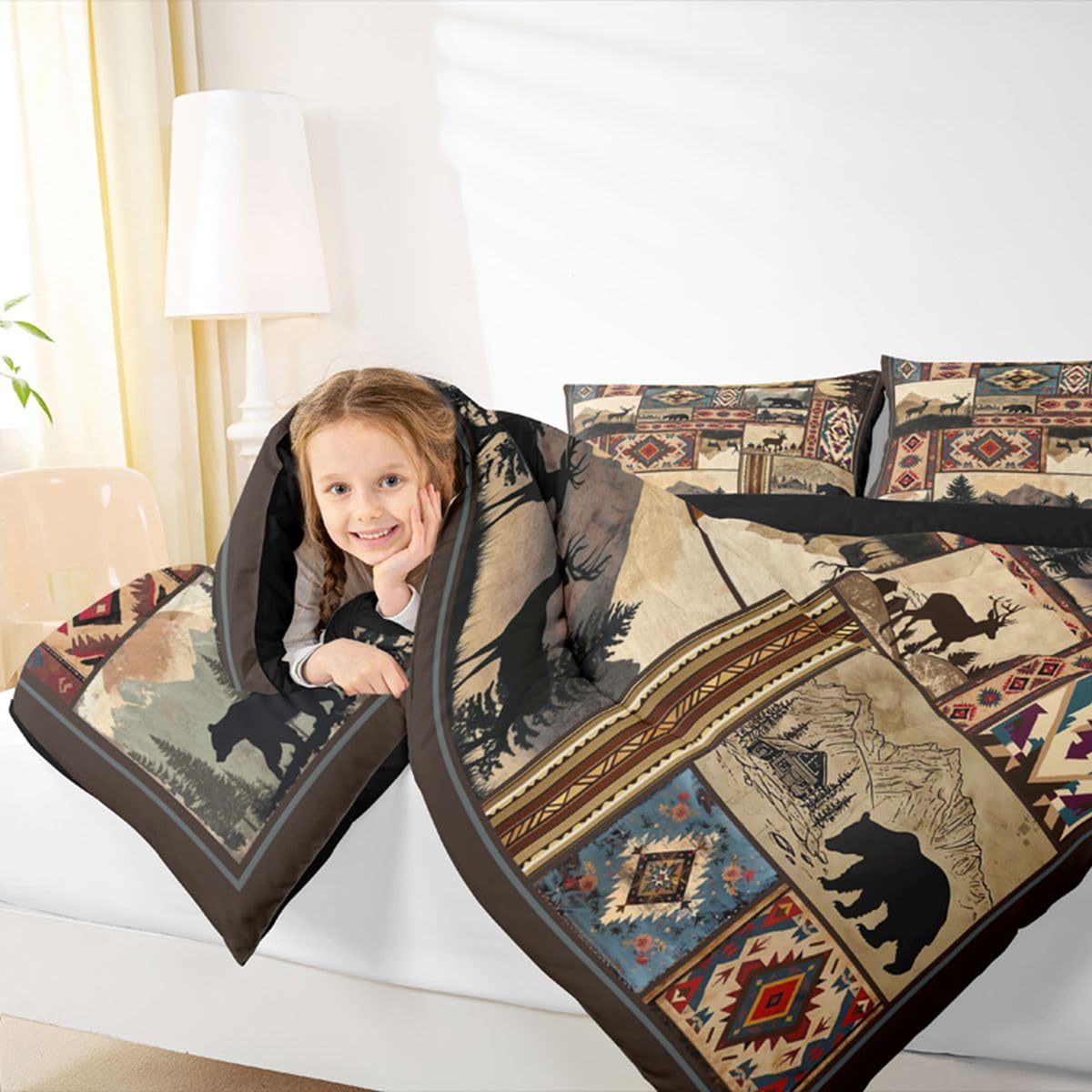 Rustic Cabin Comforter Set Bedding Set